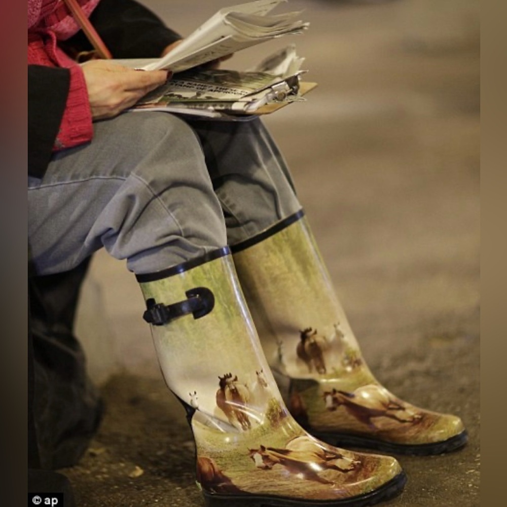 Smoky Running Horses Boot
